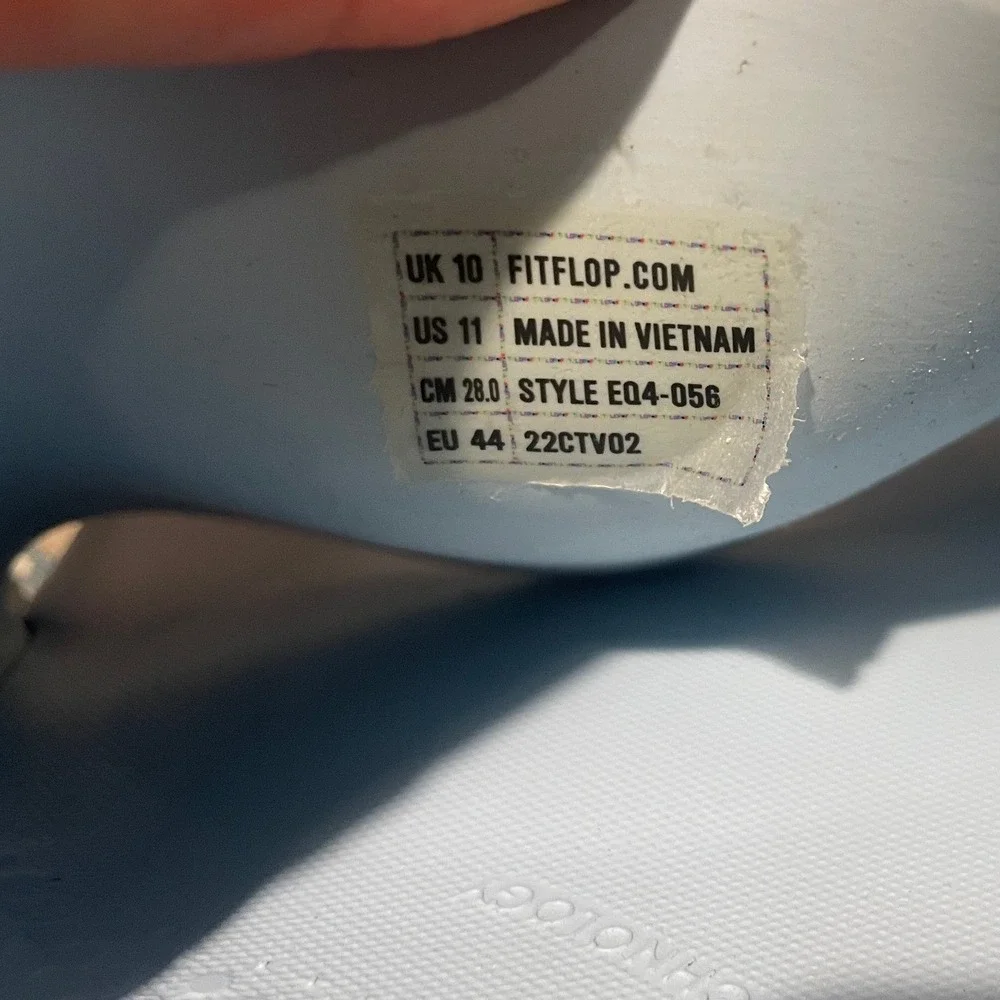 Light Blue Rubber Slides iQushion Ergonomic Size 11 by FitFlop